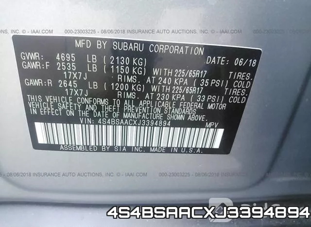 4S4BSAACXJ3394894