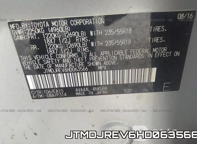 JTMDJREV6HD063566