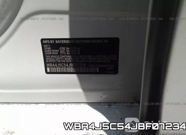 WBA4J5C54JBF07234