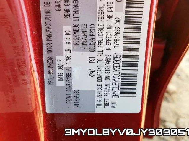 3MYDLBYV0JY303051
