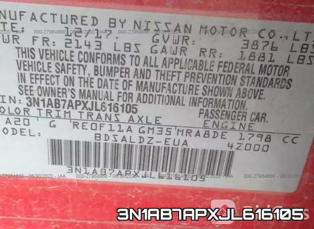 3N1AB7APXJL616105