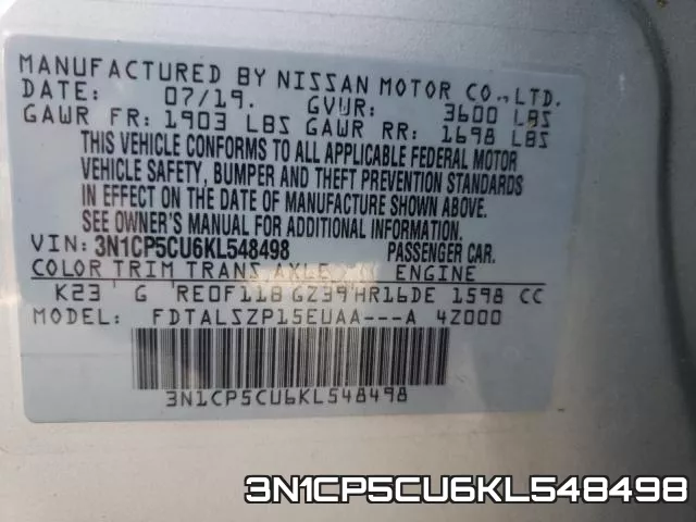 3N1CP5CU6KL548498