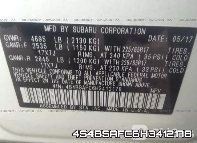 4S4BSAFC6H3412178