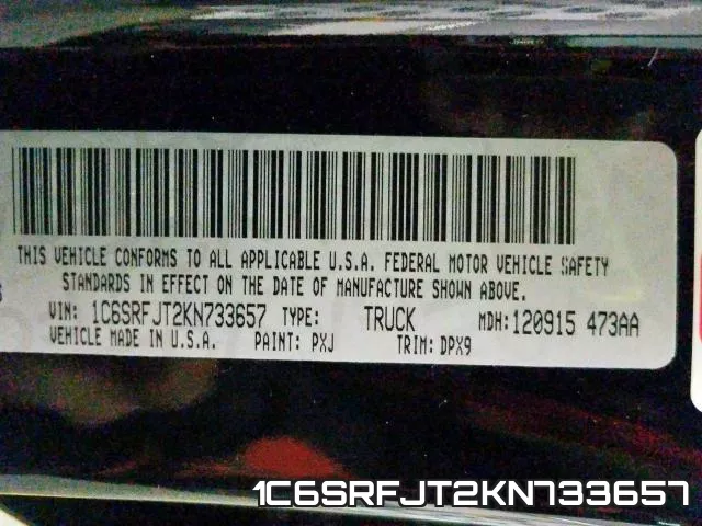 1C6SRFJT2KN733657