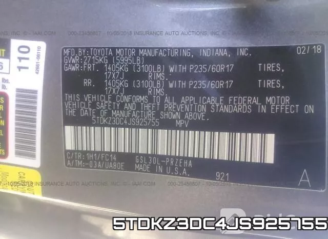 5TDKZ3DC4JS925755
