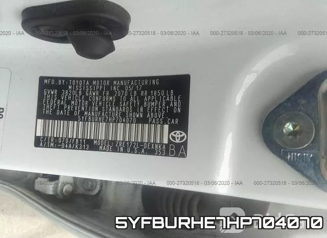 5YFBURHE7HP704070