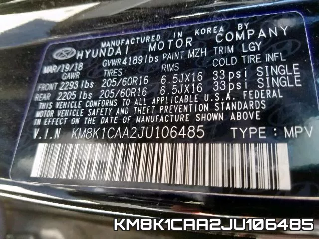 KM8K1CAA2JU106485