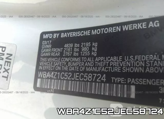 WBA4Z1C52JEC58724
