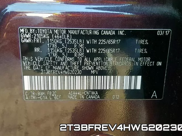 2T3BFREV4HW620230