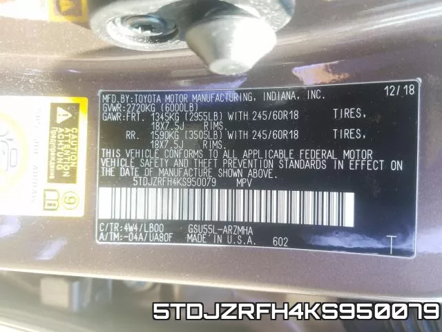 5TDJZRFH4KS950079