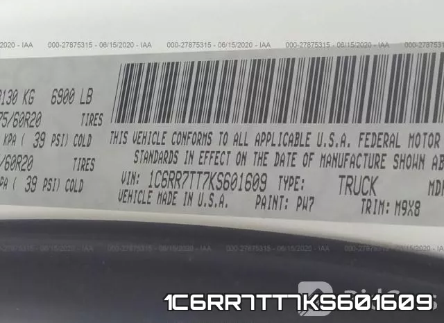 1C6RR7TT7KS601609