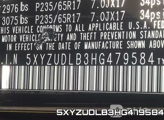 5XYZUDLB3HG479584
