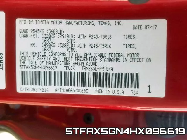5TFAX5GN4HX096619