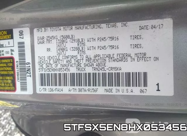 5TFSX5EN8HX053456