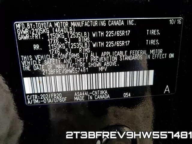 2T3BFREV9HW557481