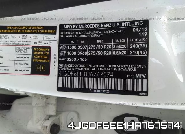 4JGDF6EE1HA767574