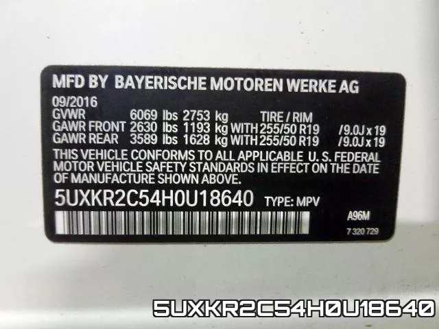 5UXKR2C54H0U18640