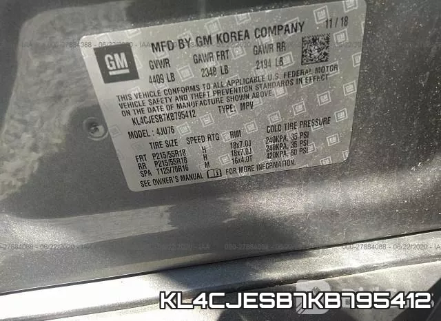 KL4CJESB7KB795412