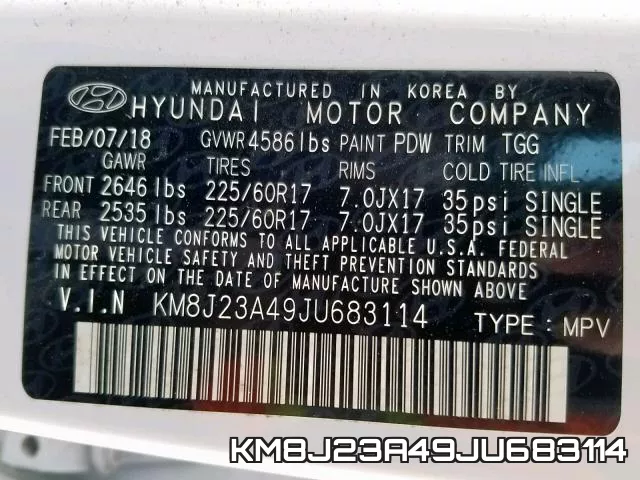 KM8J23A49JU683114