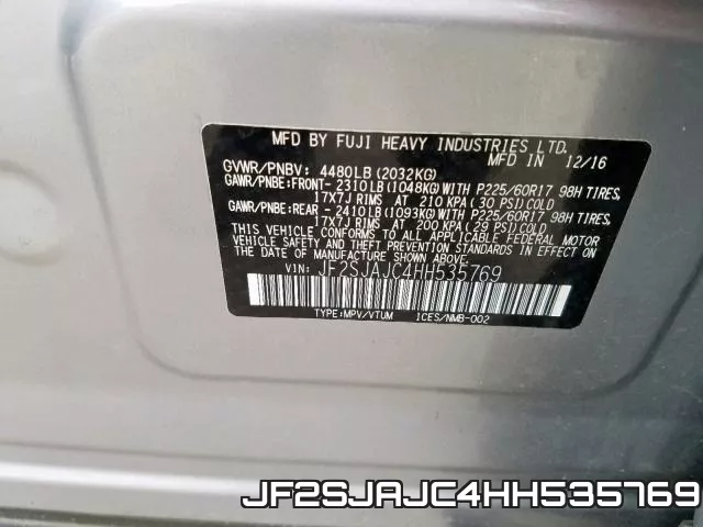 JF2SJAJC4HH535769