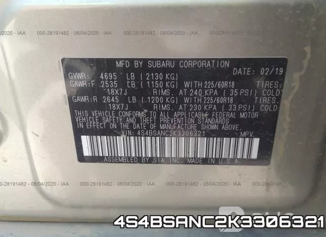4S4BSANC2K3306321