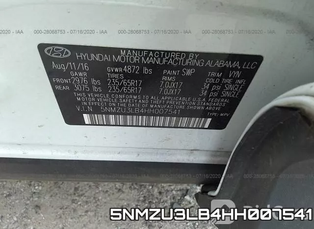5NMZU3LB4HH007541