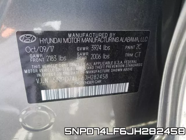 5NPD74LF6JH282458