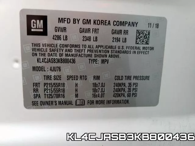 KL4CJASB3KB800436