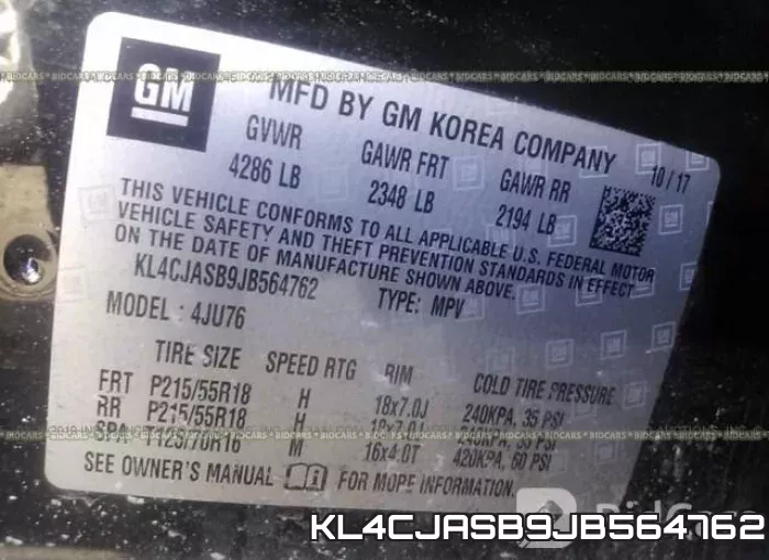 KL4CJASB9JB564762