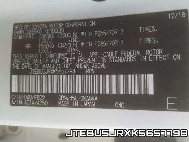 JTEBU5JRXK5657798