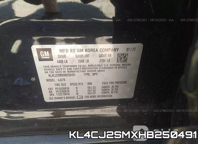 KL4CJ2SMXHB250491