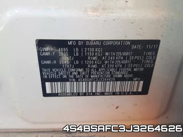 4S4BSAFC3J3264626