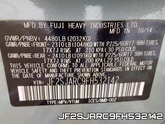 JF2SJARC9FH532142