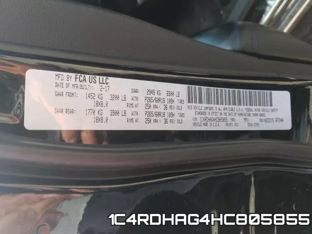 1C4RDHAG4HC805855