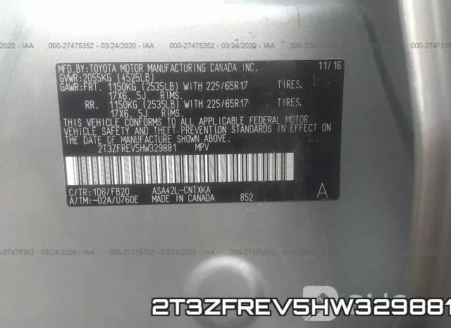 2T3ZFREV5HW329881