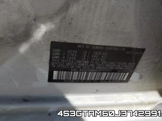 4S3GTAM60J3742991