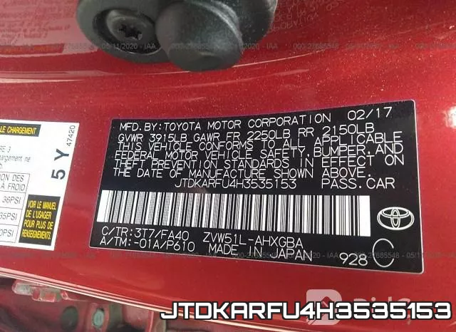 JTDKARFU4H3535153