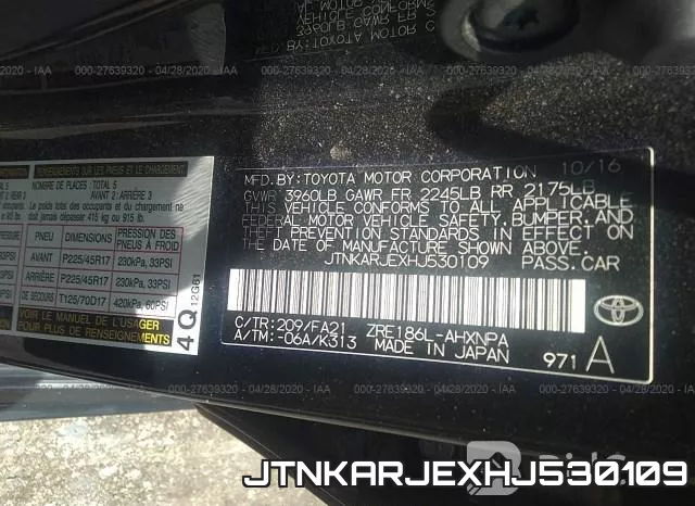 JTNKARJEXHJ530109