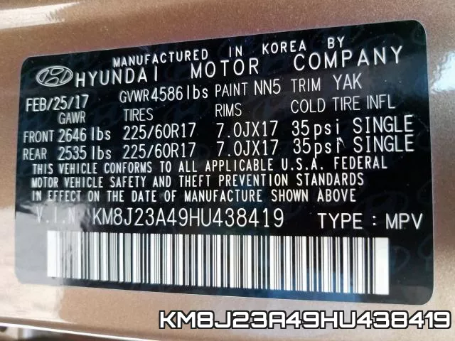 KM8J23A49HU438419