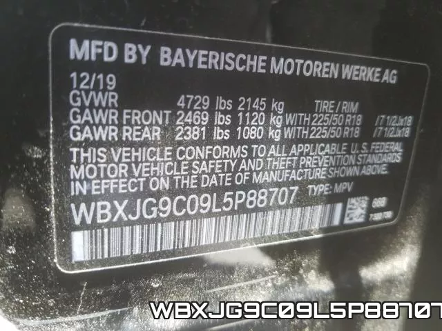 WBXJG9C09L5P88707