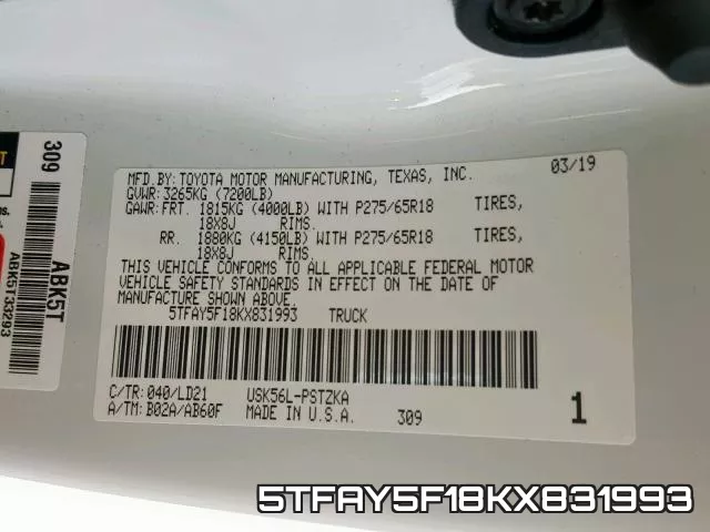 5TFAY5F18KX831993
