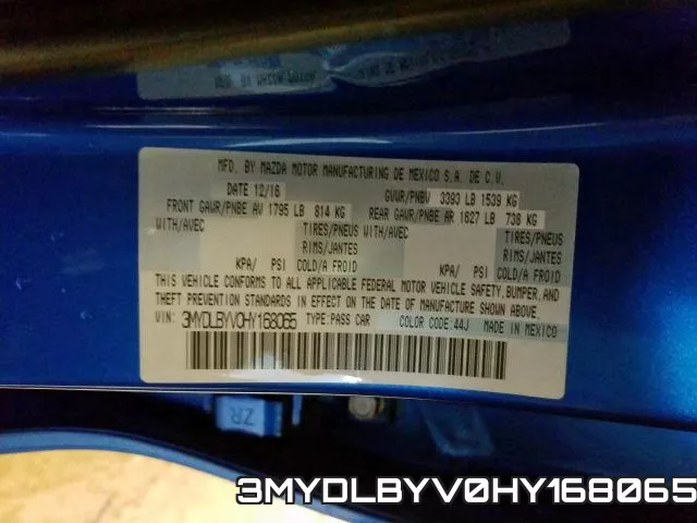 3MYDLBYV0HY168065
