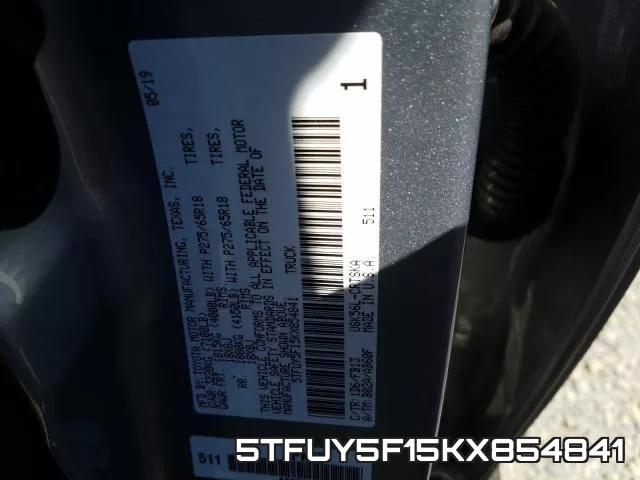 5TFUY5F15KX854841
