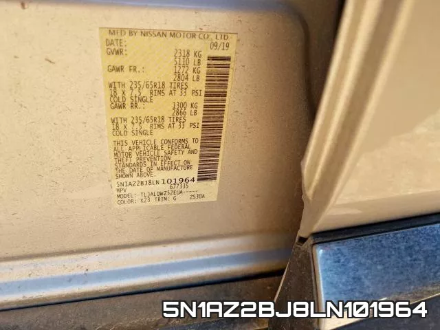 5N1AZ2BJ8LN101964