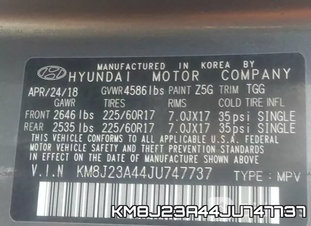 KM8J23A44JU747737