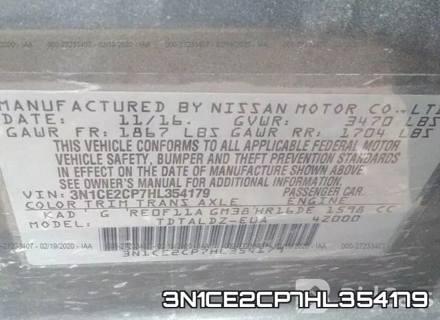 3N1CE2CP7HL354179