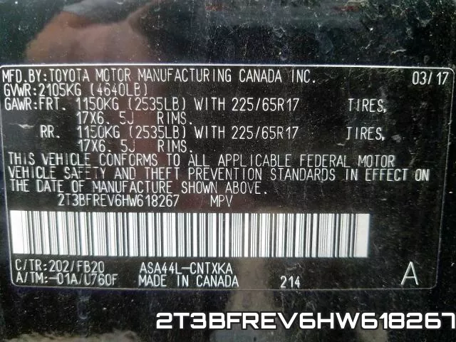 2T3BFREV6HW618267
