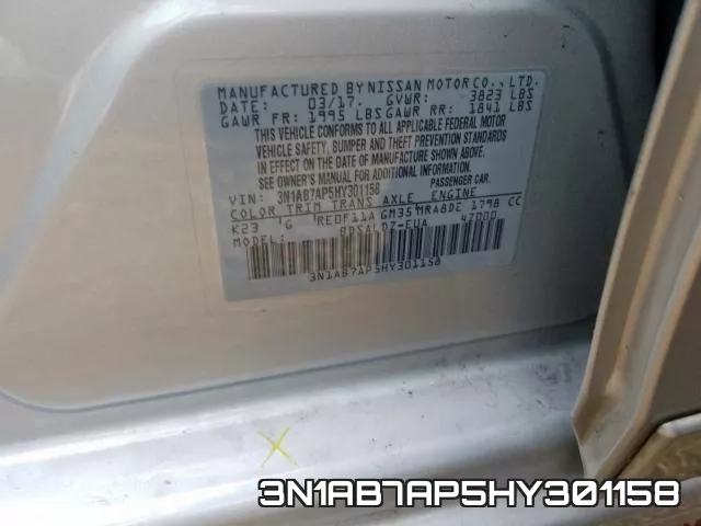 3N1AB7AP5HY301158