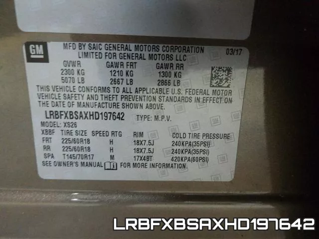 LRBFXBSAXHD197642