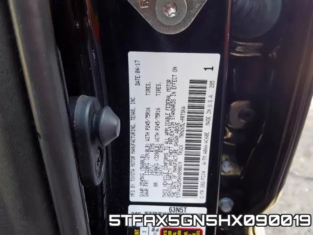 5TFAX5GN5HX090019